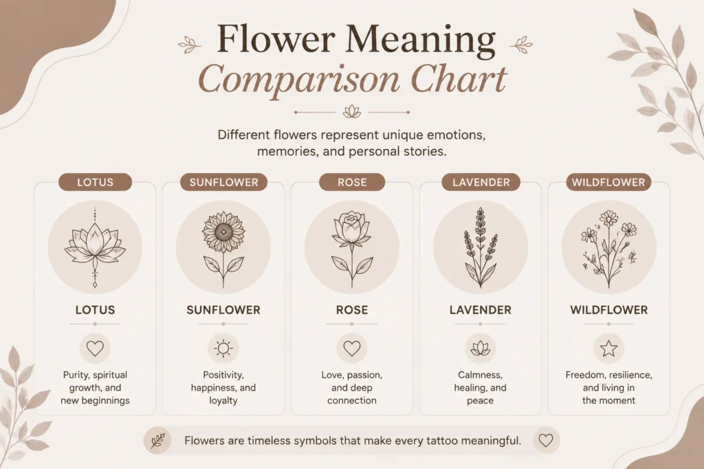 Popular Small Flower Tattoos With Meaning