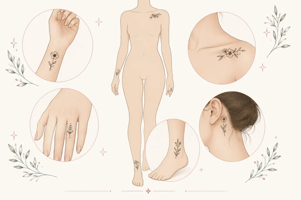 Small Flower Tattoo Placement Guide