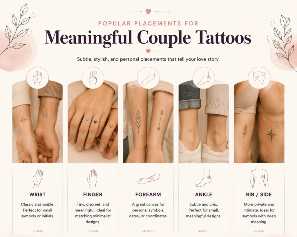Couple tattoo placement ideas