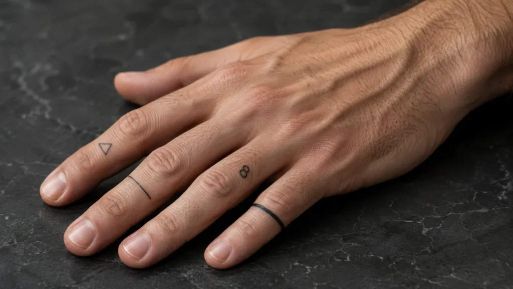 Small Finger Tattoos for Men