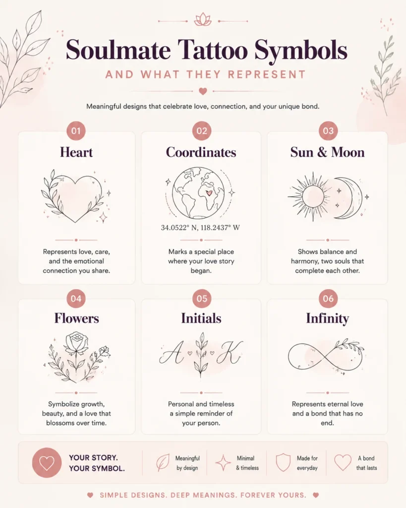 Soulmate tattoo ideas with meanings comparison