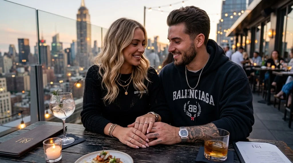 soulmate wedding ring tattoos on a romantic date night
